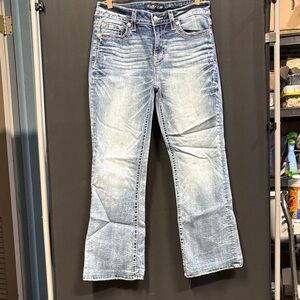 Miss Me Distressed Blue Flare Jeans